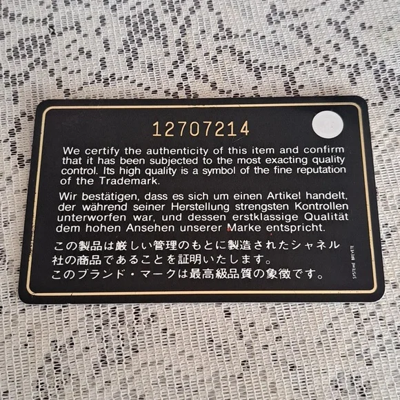 Authentic Vintage Chanel Wallet Checkbook France - Picture 7 of 8